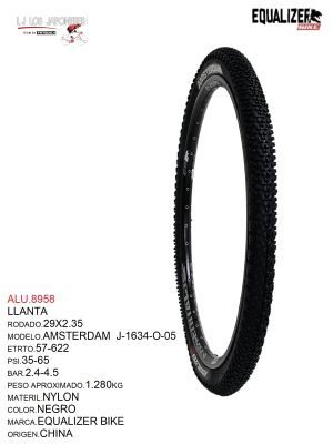 LLANTA 29 X 2.35 NEGRO MOD.AMSTERDAM EQUALIZER BIKE