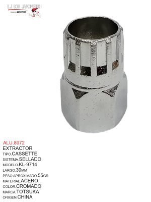 EXTRACTOR  PARA CASETTTE TIPO SHIMANO KL-9714  23.5MM  KENLI