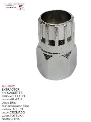 EXTRACTOR  PARA CASETTTE TIPO SHIMANO KL-9714  23.5MM  KENLI