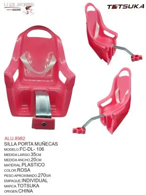 SILLA PORTA MUÑECAS DECORADA ROSA FC-DL- 106 CHINA