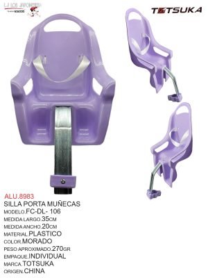 SILLA PORTA MUÑECAS DECORADA MORADO  FC-DL-106 CHINA