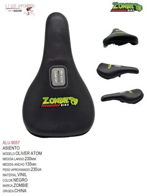ASIENTO  BMX  PIVOTAL  MARCA ZOMBIE  MODELO  OLIVER ATOM