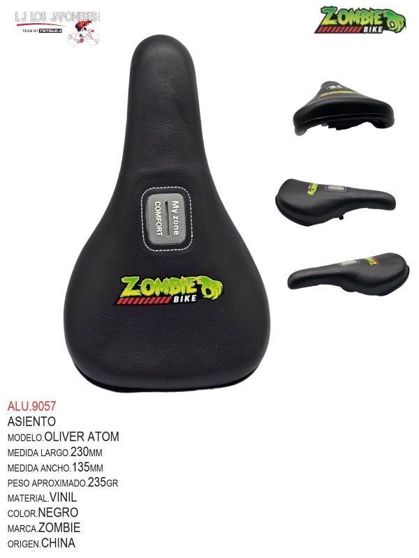 ASIENTO  BMX  PIVOTAL  MARCA ZOMBIE  MODELO  OLIVER ATOM