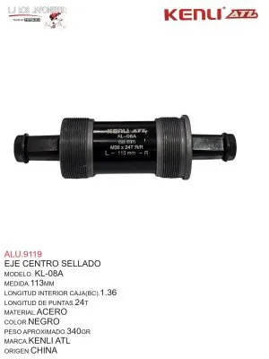 EJE DE CENTRO SELLADO KENLI  36 X 24  R/R