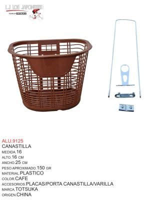 CANASTILLA 16 PLASTICO  CAFÉ   TOTSUKA