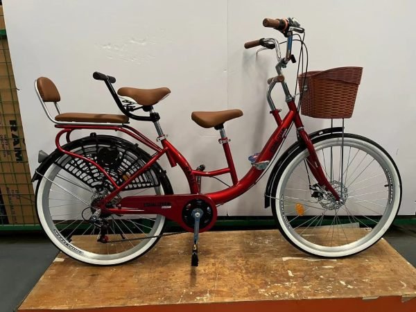ALU.9136 BICICLETA 24X1.75 MOD.PARIS 7 VEL.ROJO EQUALIZER BIKE