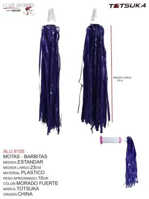 Motas - Barbitas, Color Morado Fuerte, Marca Totsuka