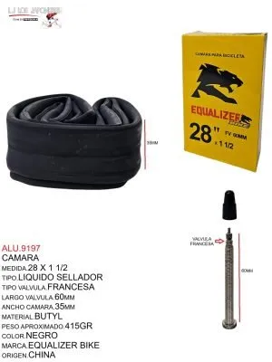 ALU.9197 Cámara 28 x 1 1/2