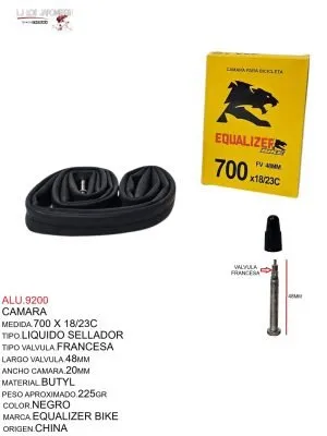 ALU.9200 Camara con Liquido Sellador 700 x 18/23C Francesa