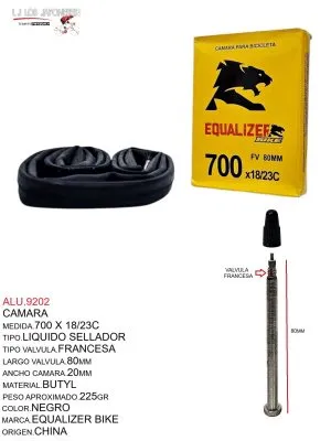 ALU.9202 Camara con Liquido Sellador 700 x 18/23C Francesa