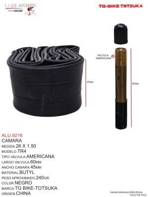 Cámara 26 x 1.50 TR4 Americana