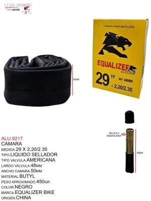 ALU.9217 Camara con Liquido Sellador 29 x 2.20/2.35 Americana