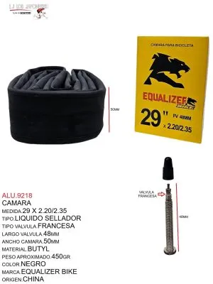 ALU.9218 Camara con Liquido Sellador 29 x 2.20/2.35 Francesa
