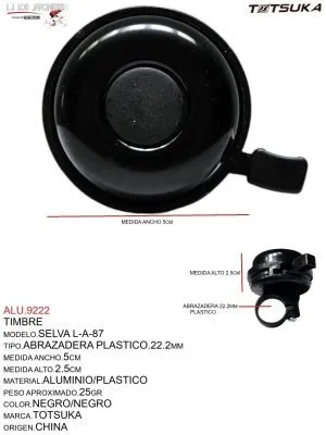 ALU.9222 Timbre Selva Negro