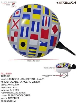 ALU.9235 Timbre Tundra Banderas