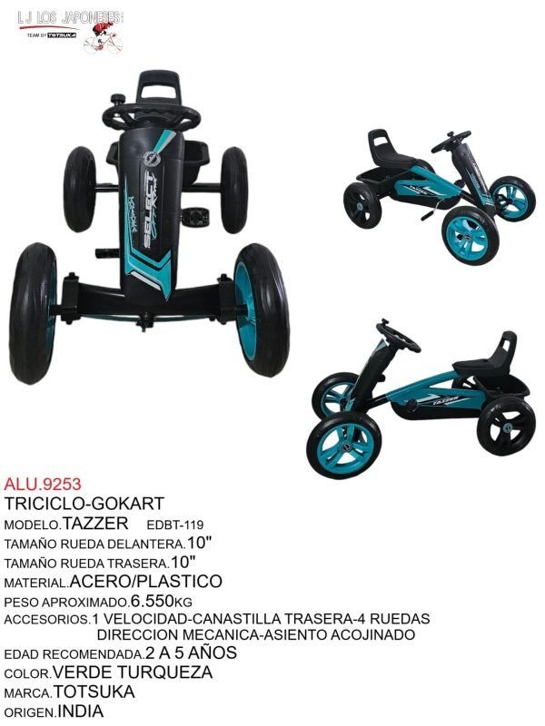 ALU.9253 Triciclo Go-Kart Tazzer