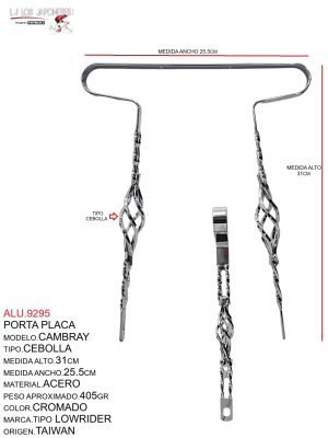 Porta Placa Cambray Cebolla