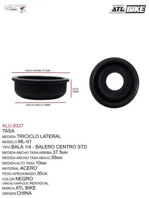 ALU.9327 Tasa ML-01 Bala 1/4