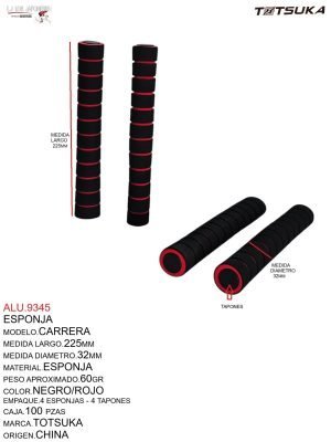 Esponja Negra/Roja