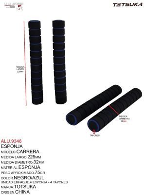 Esponja Negra/Azul