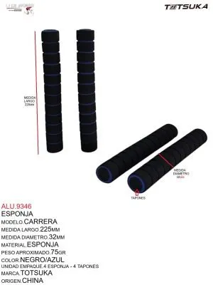 ALU.9346 Esponja Negra/Azul