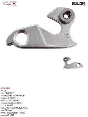 PATA ALUMINIO P/CAMBIO TRASERA # TSK-029