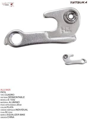PATA ALUMINIO P/CAMBIO TRASERA # TSK-032