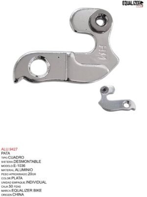 PATA ALUMINIO P/CAMBIO TRASERA # TSK-036