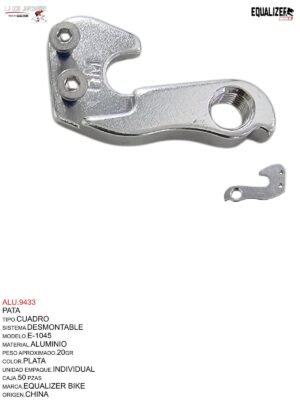 PATA ALUMINIO P/CAMBIO TRASERA # TSK-045