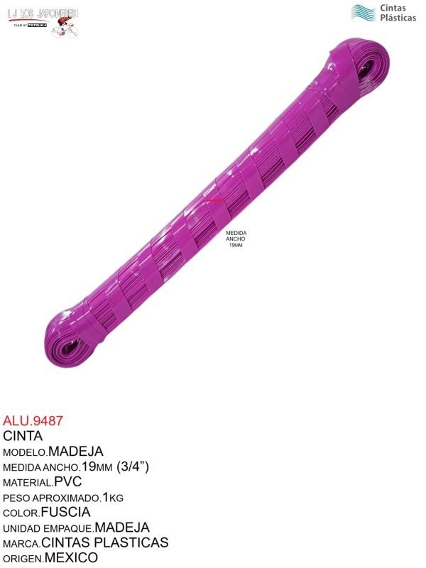 CINTA MADEJA FUSCIA NACIONAL