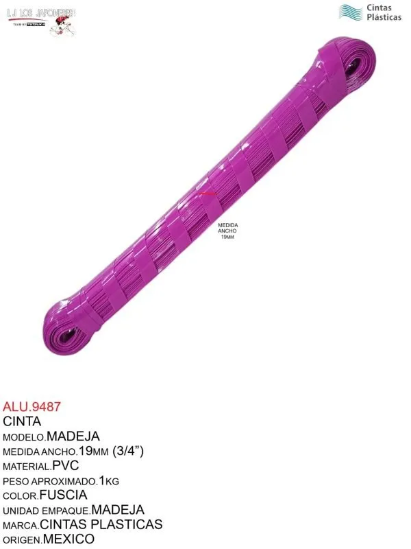 CINTA MADEJA FUSCIA NACIONAL