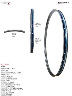 ALU.9547-1.jpeg ARO 28X1 1/2 X 36 X12G CROMADO CAJA 32MM