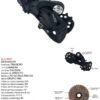 DESVIADOR TRASERO RUTA S/P 8P  MOD.RD-00-8500-R80-GS SENSAH GRUPO R80