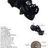 DESVIADOR TRASERO RUTA S/P 9P  MOD.RD-00-8500-R90-GS SENSAH GRUPO R90