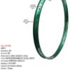 ARO 24X36 AERODINAMICO OJILLADO EQUALIZER BIKE (45MM) MODELO STUNT MARCA EQUALIZER COLOR VERDE