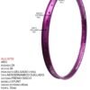 ARO 24X36 AERODINAMICO OJILLADO EQUALIZER BIKE (45MM) MODELO STUNT MARCA EQUALIZER COLOR MORADO