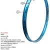 ARO 26X36 AERODINAMICO OJILLADO(45MM) MODELO STUNT MARCA EQUALIZER COLOR AZUL